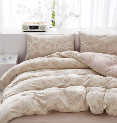 裸睡针织棉加厚四件套秋冬床笠款