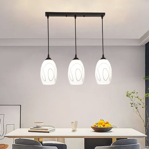 2024年新款餐厅玻璃吊灯现代简约