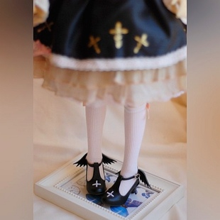 OB11 BJD SD10 SDM 熊妹 刺绣恶魔翅膀鞋 SQ小诗