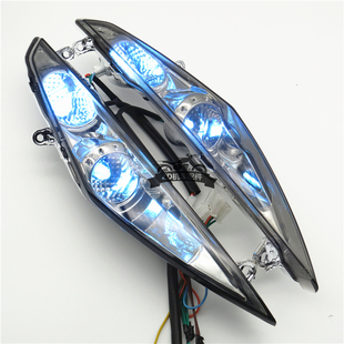 电摩改装配件鬼火一代三阳前后转向灯雅马哈恶魔眼大灯刹车灯总成