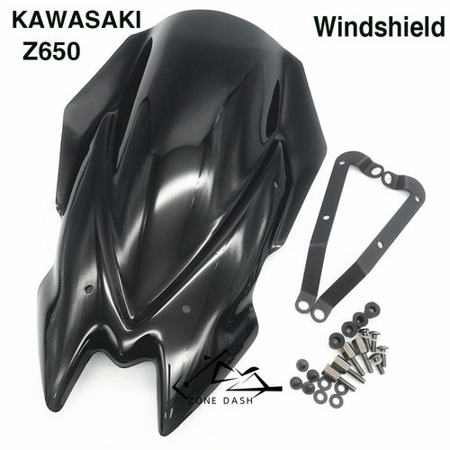 Z650改装挡风玻璃前挡风川崎