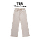 型宽松直筒牛仔裤 TBR 石膏燕麦色水洗极简素牛elegant版