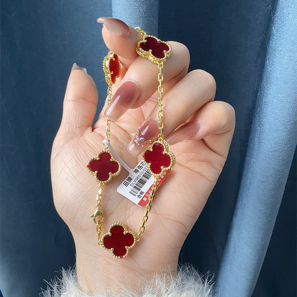 【三八节促销】DILOXIN品牌镀18K金项链镭射锁骨链手链贝母送女友