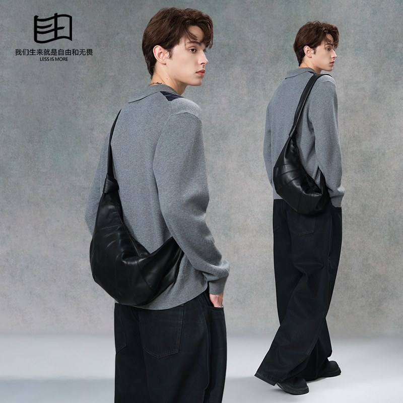 2023新款日系男生潮牌胸包斜挎包