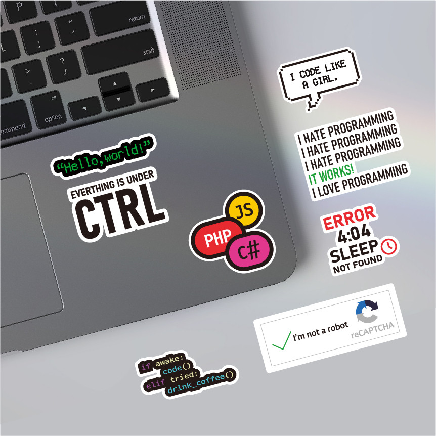 原创程序员PVC不干胶贴纸码农专属 防水防潮耐撕平板电脑手机贴,文具电教/文化用品/商务用品,贴纸/立体贴纸,淘宝优惠券,粉丝福利购,淘宝优惠卷