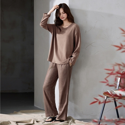 加长版高个子秋冬季加厚德绒睡衣保暖发热细绒长袖长裤女士家居服