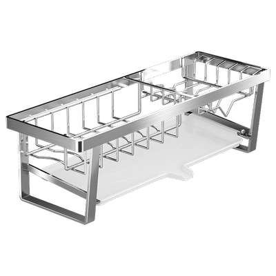 304不锈钢免安装极窄沥水碗架