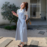 【新款现货】蓝色背带裙【单】102-639-P130-K188，商品下架区，浙宝102（原188）