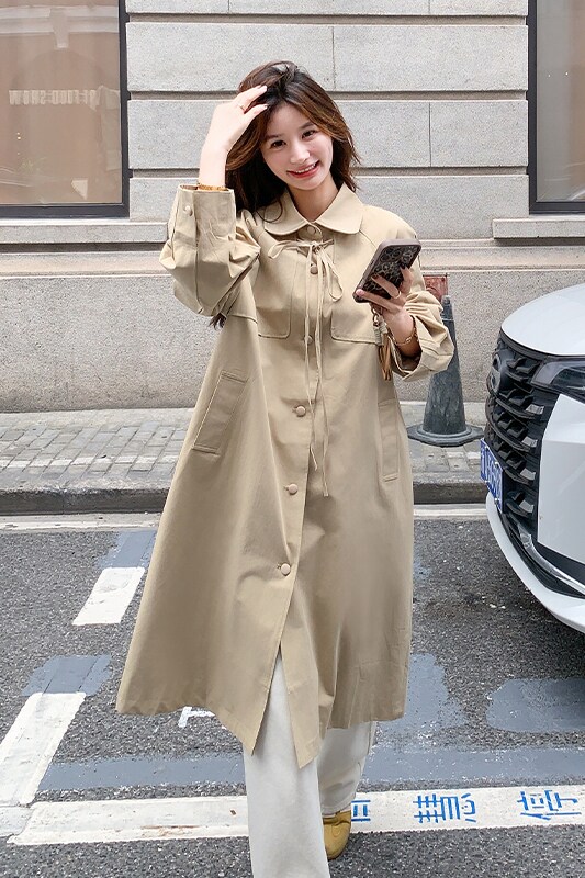 【现货新款】秋季卡其色风衣102-801-P165-K228,女装风衣,浙宝102（原188）