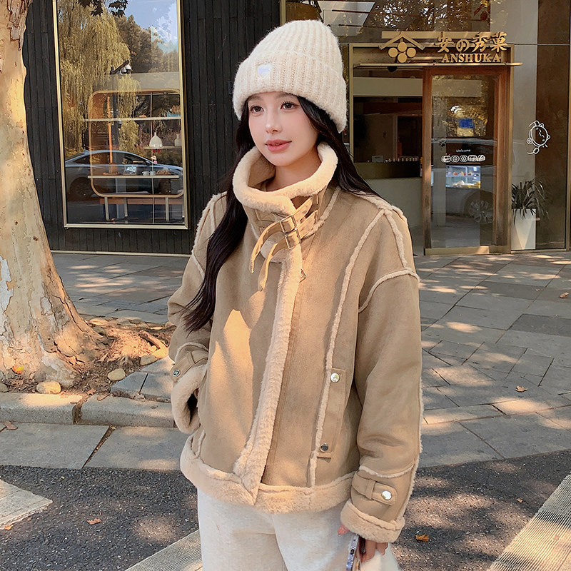 【现货】2024冬季新款皮毛一体外套188-8651-P190-K278,女装棉衣/棉服,浙宝102（原188）