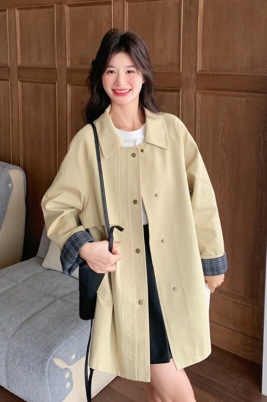 【现货】卡其色风衣102-205-P155-K218,女装风衣,浙宝102（原188）