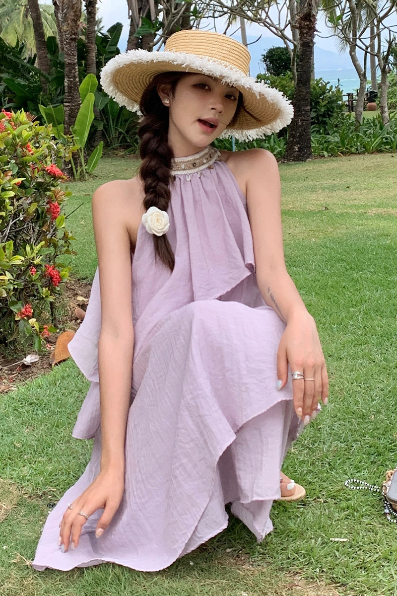 【现货】夏季浅紫色连衣裙102-615-P135-K188,女装连衣裙,浙宝102（原188）