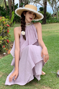 【现货】夏季浅紫色连衣裙102-615-P135-K188图片