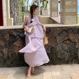 【现货】夏季紫色连衣裙102-615-P135-K188，女装连衣裙，浙宝102（原188）