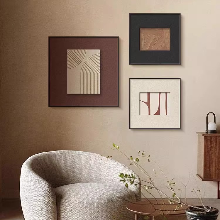 高端大气轻奢高级感餐厅装饰画主卧装饰玄关客厅现代简约风装饰画