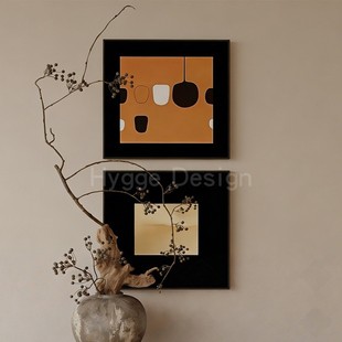 法式 饰画高级感复古沙发背景墙壁画卧室走廊挂画 中古风客厅轻奢装