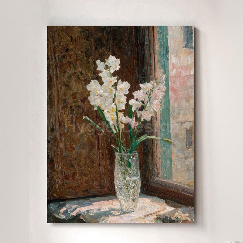 中古风植物花卉卧室客厅装饰画复古感小众艺术壁画高级感玄关挂画,家居饰品,现代装饰画,淘宝优惠券,粉丝福利购,淘宝优惠卷