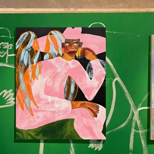 包豪斯小众抽象人物客厅装 饰画卧室挂画艺术工作室沙发背景墙壁画