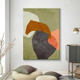 现代客厅客厅抽象房屋艺术入户玄关高级感走廊轻奢装 饰画壁画挂画