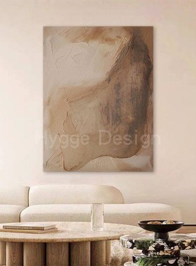 《顿时》侘寂风客厅装饰画抽象艺术赤贫风酒店沙发背景墙挂画