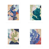 北欧丹麦设计Sofie 饰画 卧室客厅装 Rebecca Iversen抽象艺术挂画