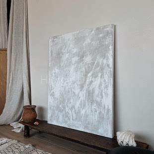 侘寂风客厅装 饰画餐厅卧室书房原木风艺术壁画酒店民宿玄关壁挂画