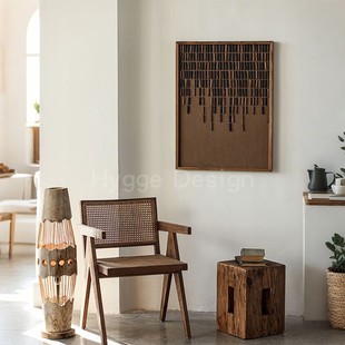 侘寂风客厅墙饰装 饰画复古高级感民宿墙面挂画中古风民宿房间布置