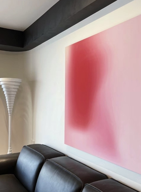 现代北欧简约轻奢粉色ins抽象装饰画 客厅卧室玄关餐厅装饰画挂画