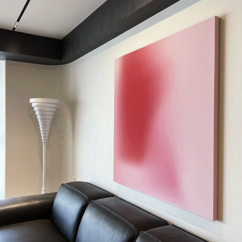 现代北欧简约轻奢粉色ins抽象装饰画 客厅卧室玄关餐厅装饰画挂画