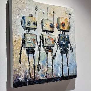 复古工业赛博朋克创意古典画装 饰画镜子挂饰客厅卧室挂饰艺术家