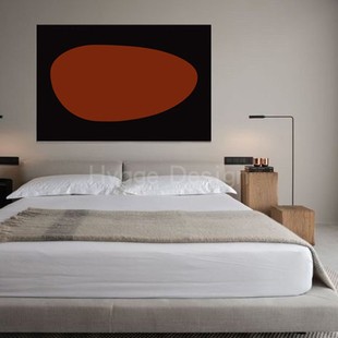 侘寂风客厅装 极简风挂画 饰画复古风民宿酒店轻奢样板间日式