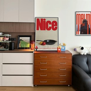 包豪斯复古海报装 客厅卧室桌面摆画小众艺术民宿壁画 饰画北欧风格