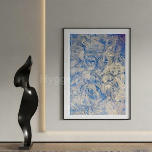 意式 饰画背景墙面壁画抽象编织感高档玄关酒店民宿挂画 极简客厅装