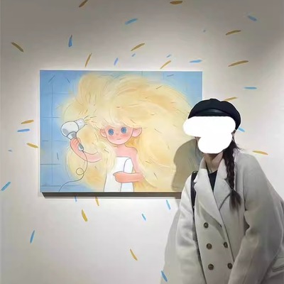 柔软的角落治愈系装饰画小清新客厅卧室民宿餐厅挂画小红书同款画