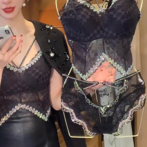 欧美款透明诱惑性感蕾丝