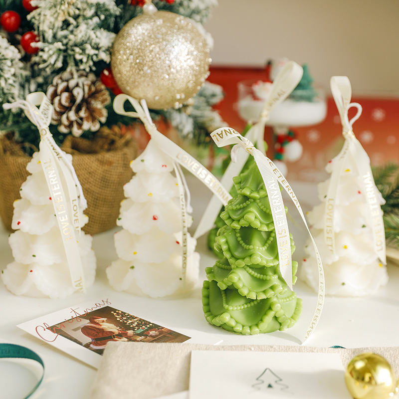 圣诞树香薰蜡烛圣诞节礼物创意圣诞树造型香薰蜡烛装饰氛围香氛