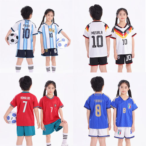 儿童速干透气足球服套装C罗球衣