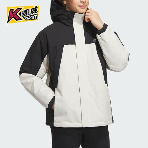 Adidas/阿迪达斯正品新款男子时尚拼接宽松运动羽绒服IL8920