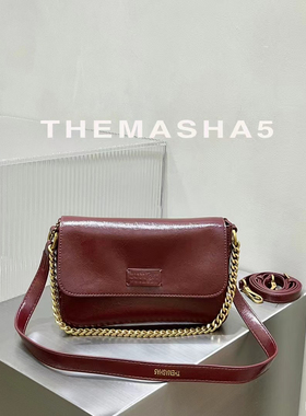 正品玛莎71161新款秋冬女包单肩斜挎链条包百搭通勤包包软皮质感