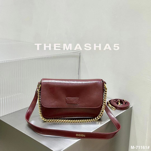 正品 秋冬女包单肩斜挎链条包百搭通勤包包软皮质感 玛莎71161新款