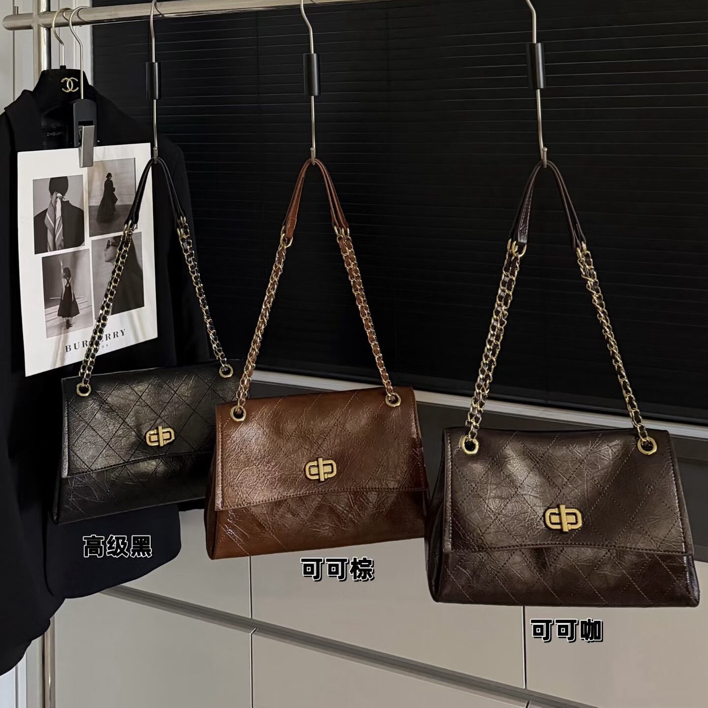 娜飞儿即简1573新款时尚百搭单肩斜挎包女包手提包包链条包
