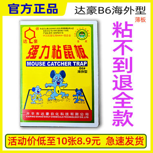 开平达豪老鼠粘胶薄纸板家用强力引诱中号粘鼠纸板经济实惠款 正品