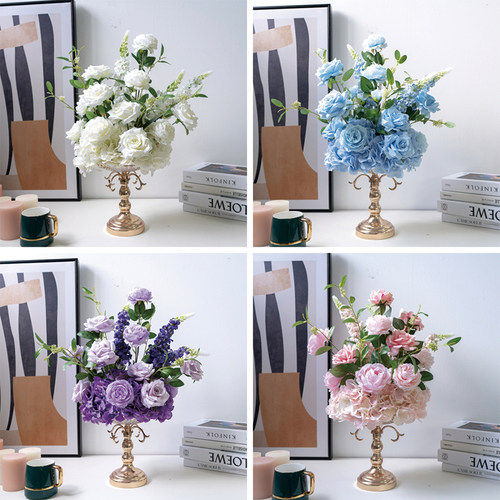 欧式成品桌花花艺婚礼宴会桌花