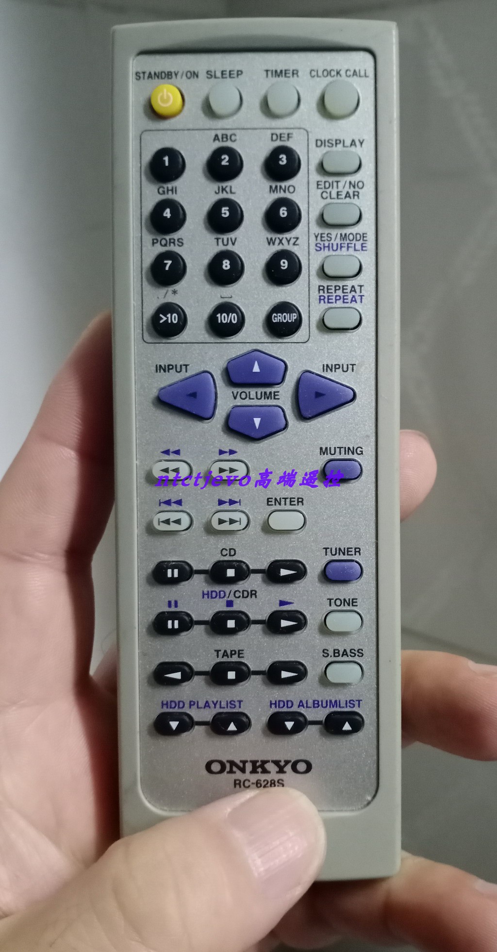 原装ONKYO安桥组合音响CR-B8迷你功放CR-N7原配遥控器龘RC-628S