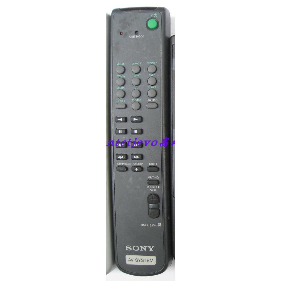 SONY索尼STR-V555ES功放V444ES龘简易版遥控器RM-US104