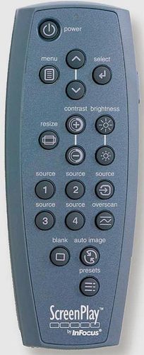 富可视InFocus投影机遥控器龘适合X1A X2 X3 W2100 W2106 IN1100