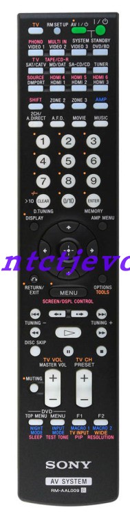 索尼SONY原装STR-DA5300ES影院功放组合音响遥控器龘RM-AAL009