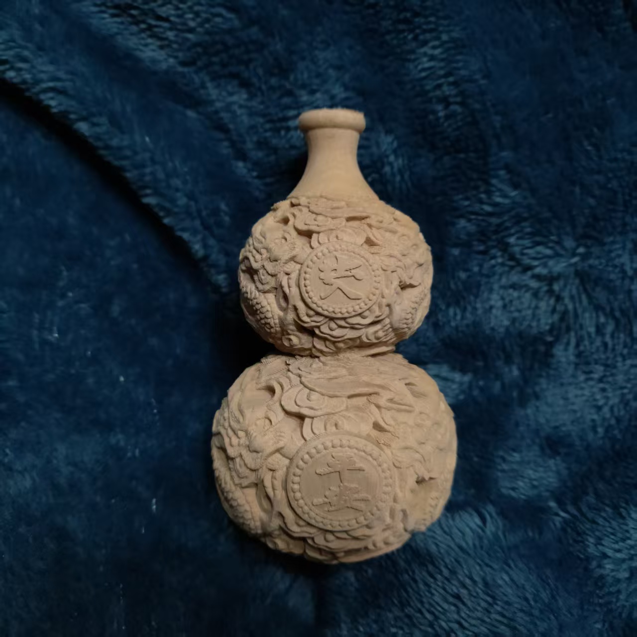 葫芦木雕手把件小饰品