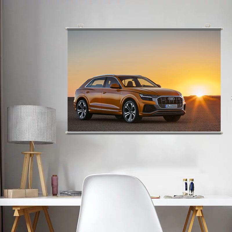 Audi Q8汽车高清壁纸墙贴照片写真定制寝室宿舍卧室海报卷轴挂画