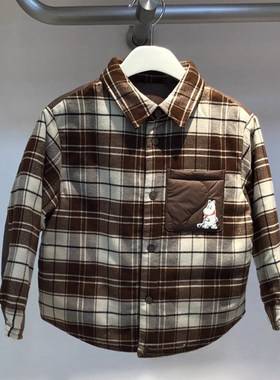加厚轻薄羽绒服格子韩版休闲衬衫